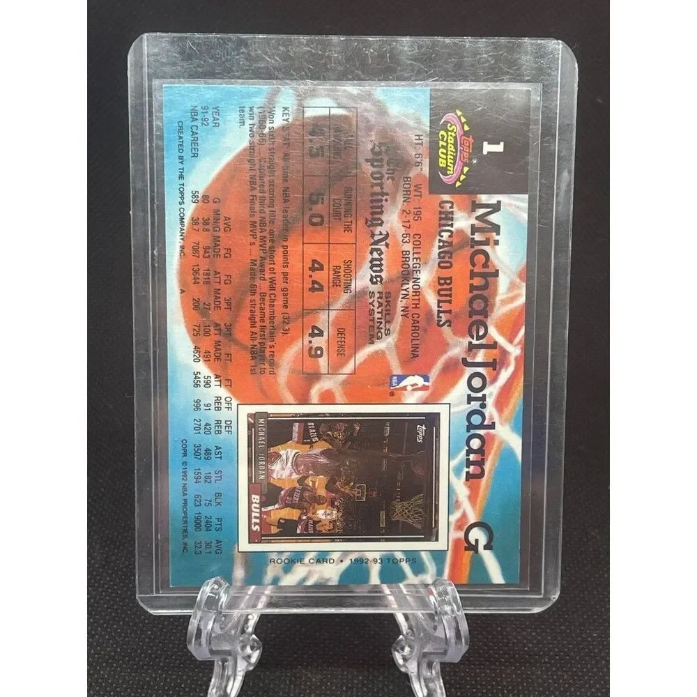 Michael Jordan Card 1992-93 Stadium Club #1